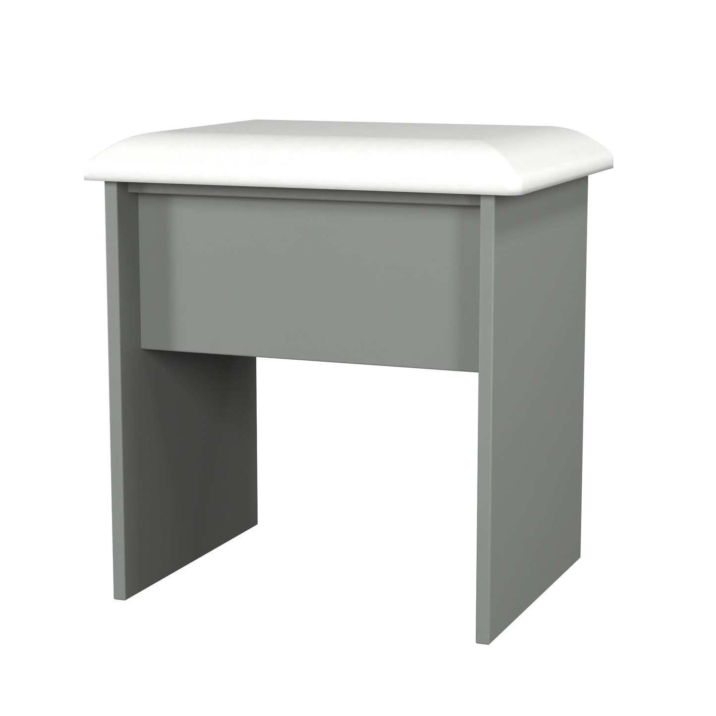 Beverley Dressing Stool Grey 50cm
