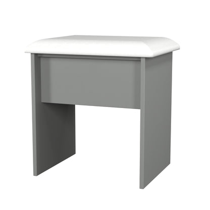 Beverley Dressing Stool Grey 50cm