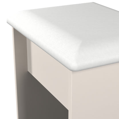 Beverley Dressing Stool Off-White 50cm