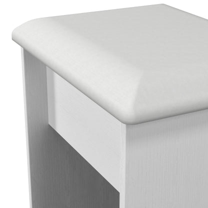 Beverley Dressing Stool White 50cm