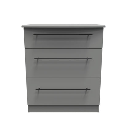 Beverley Chest of Drawers Grey 3 Drawers 42cm