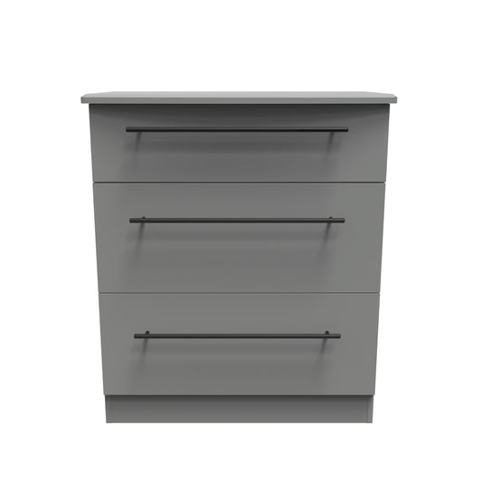 Beverley Chest of Drawers Grey 3 Drawers 42cm