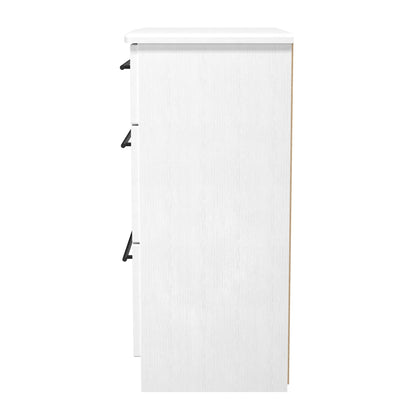 Beverley Chest of Drawers White 3 Drawers 42cm