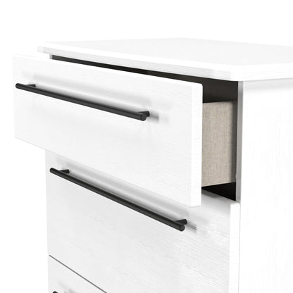 Beverley Chest of Drawers White 3 Drawers 42cm