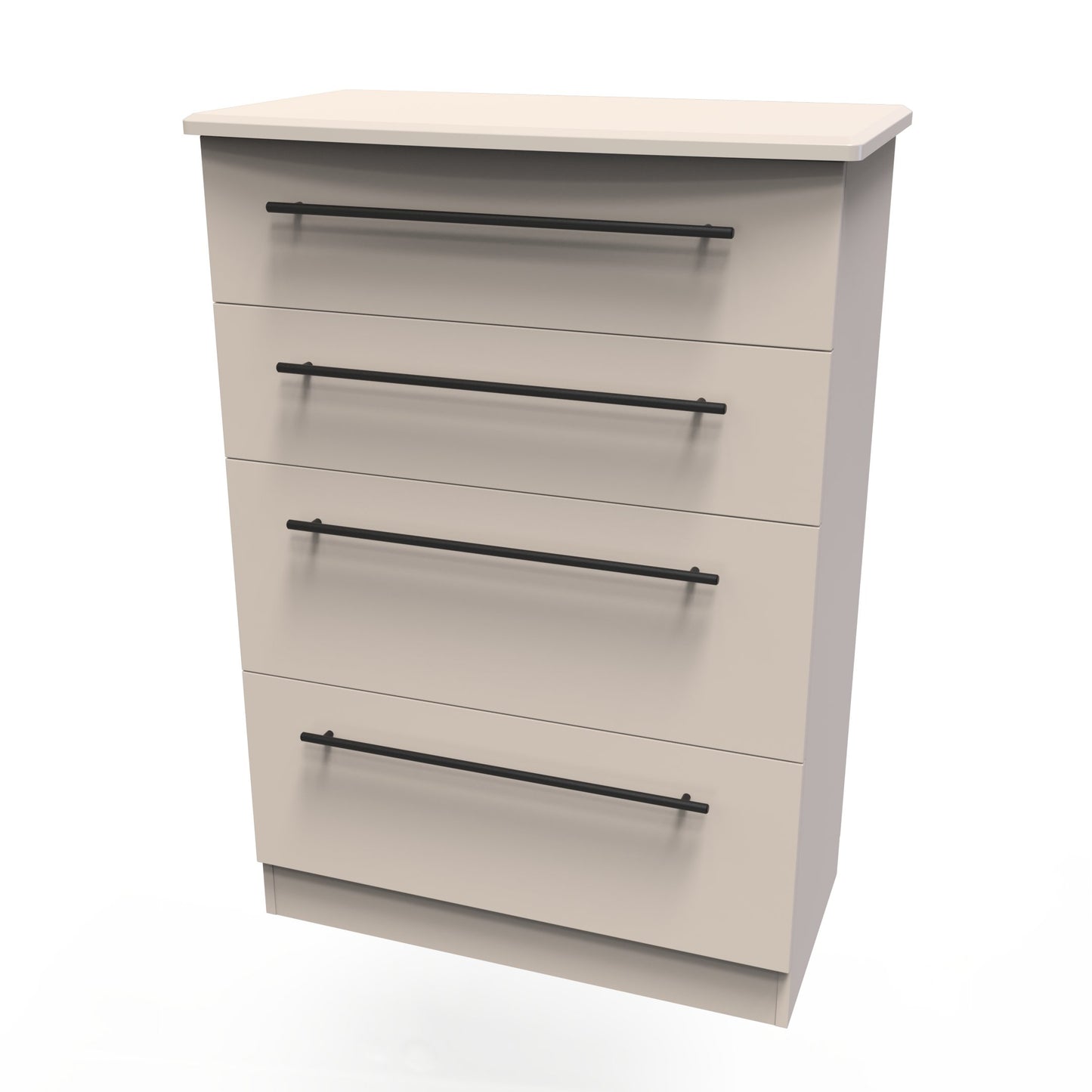 Beverley Tall Chest of Drawers Off-White 4 Drawers 108cm