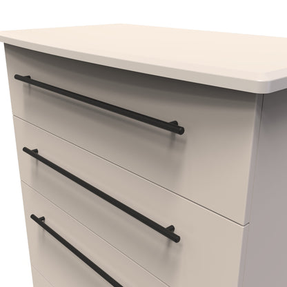 Beverley Tall Chest of Drawers Off-White 4 Drawers 108cm