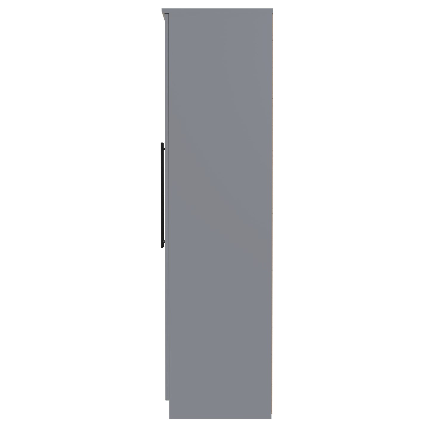 Beverley Tall Wardrobe Grey 2 Doors 196cm