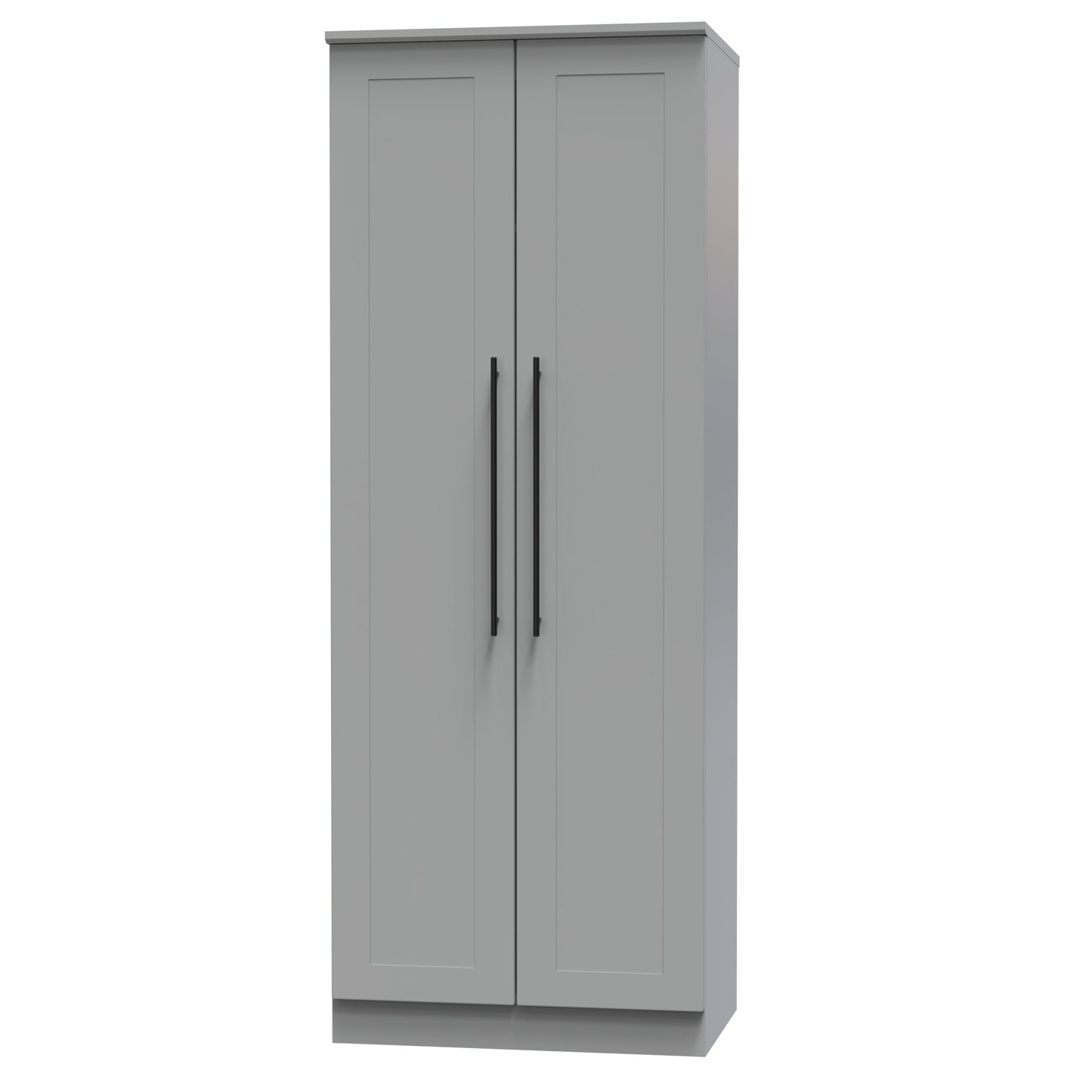 Beverley Tall Wardrobe Grey 2 Doors 196cm