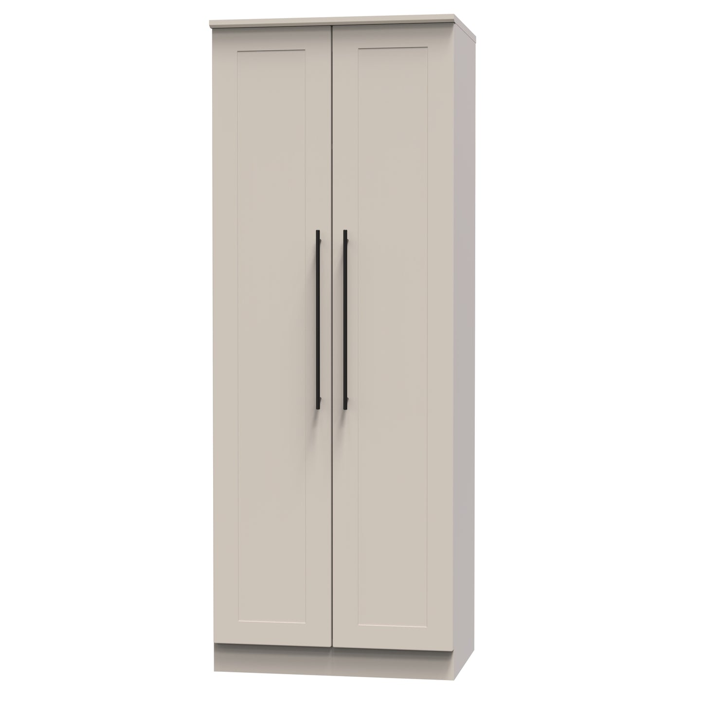 Beverley Tall Wardrobe Off-White 2 Doors 196cm