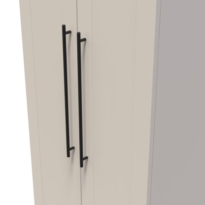 Beverley Tall Wardrobe Off-White 2 Doors 196cm