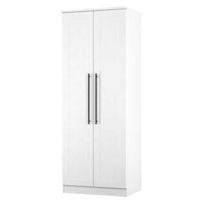 Beverley Tall Wardrobe White 2 Doors 196cm