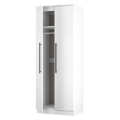 Beverley Tall Wardrobe White 2 Doors 196cm