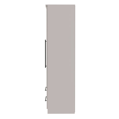 Beverley Tall Wardrobe Off-White 2 Doors 2 Drawers 196cm