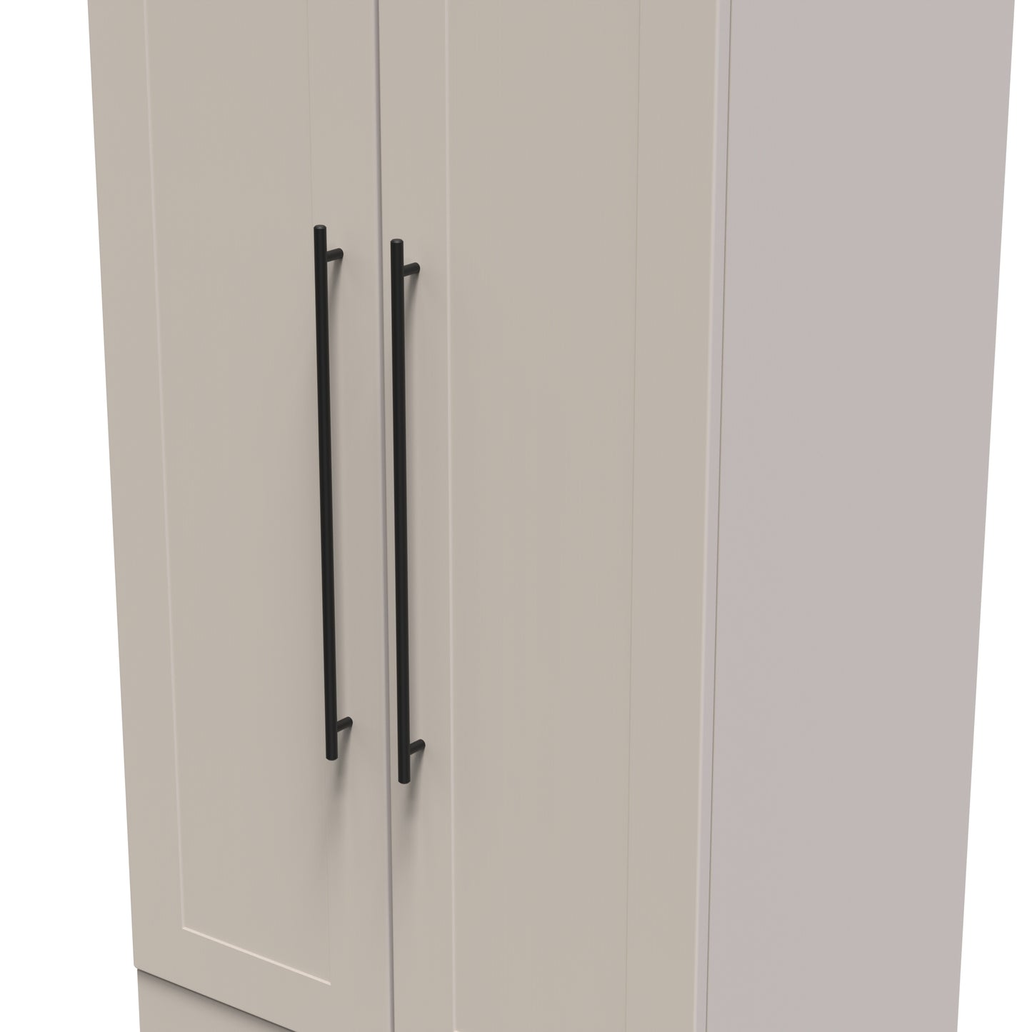 Beverley Tall Wardrobe Off-White 2 Doors 2 Drawers 196cm