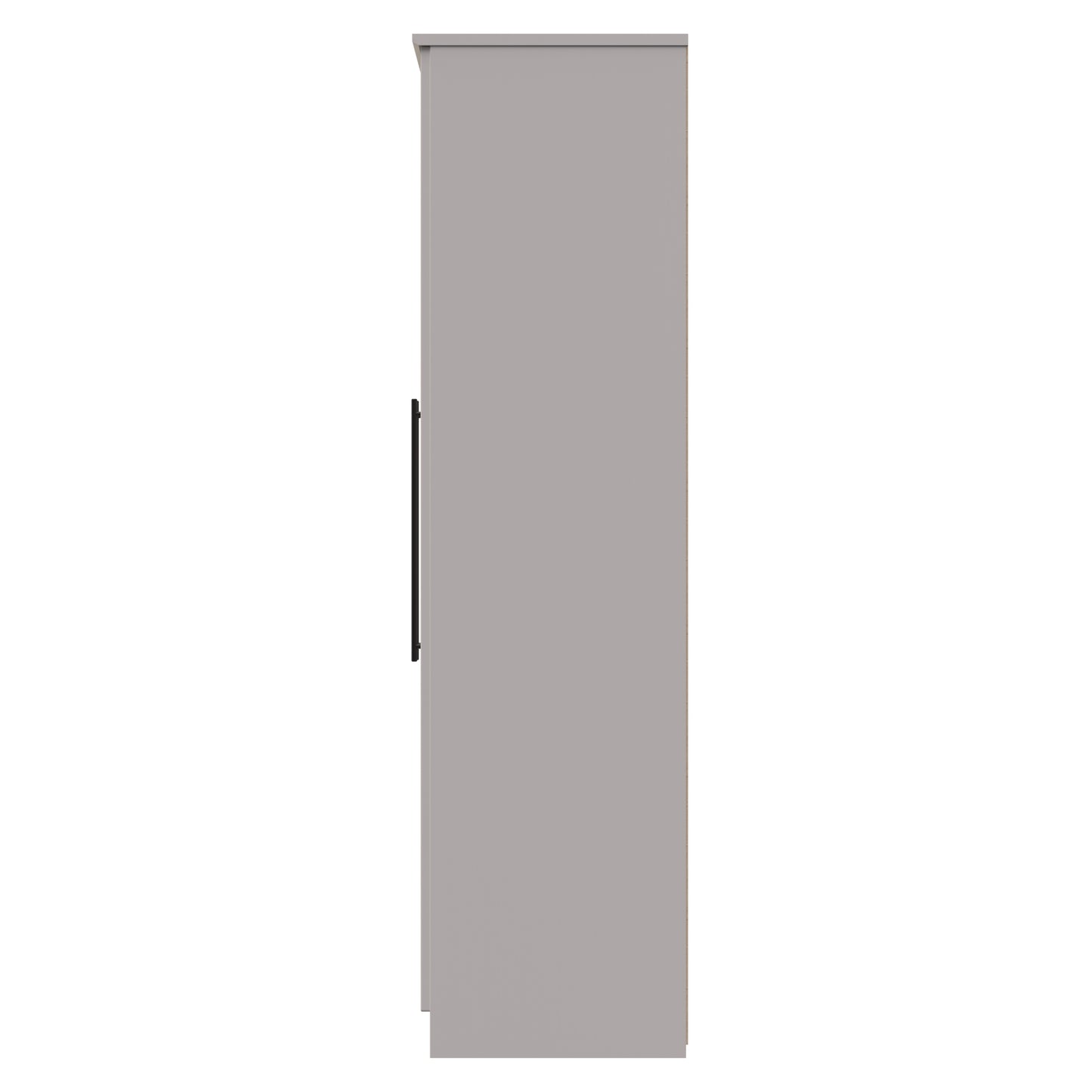 Beverley Tall Mirror Wardrobe Off-White 6 Doors 2 Shelves 2 Drawers 222cm