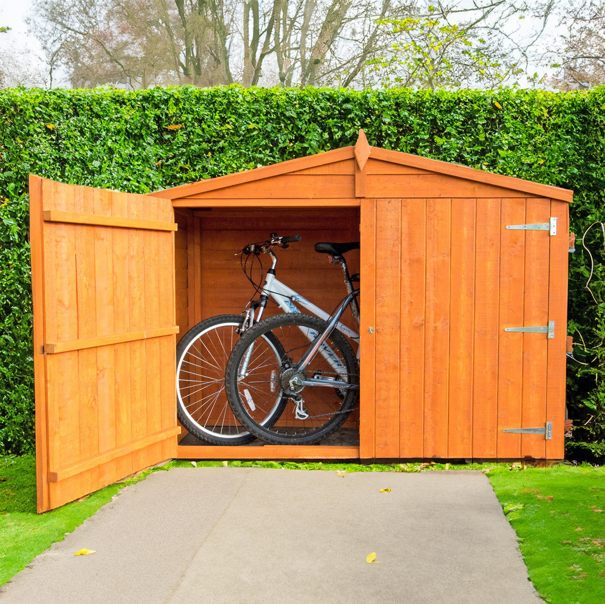 Overlap Garden Bike Storage Unit