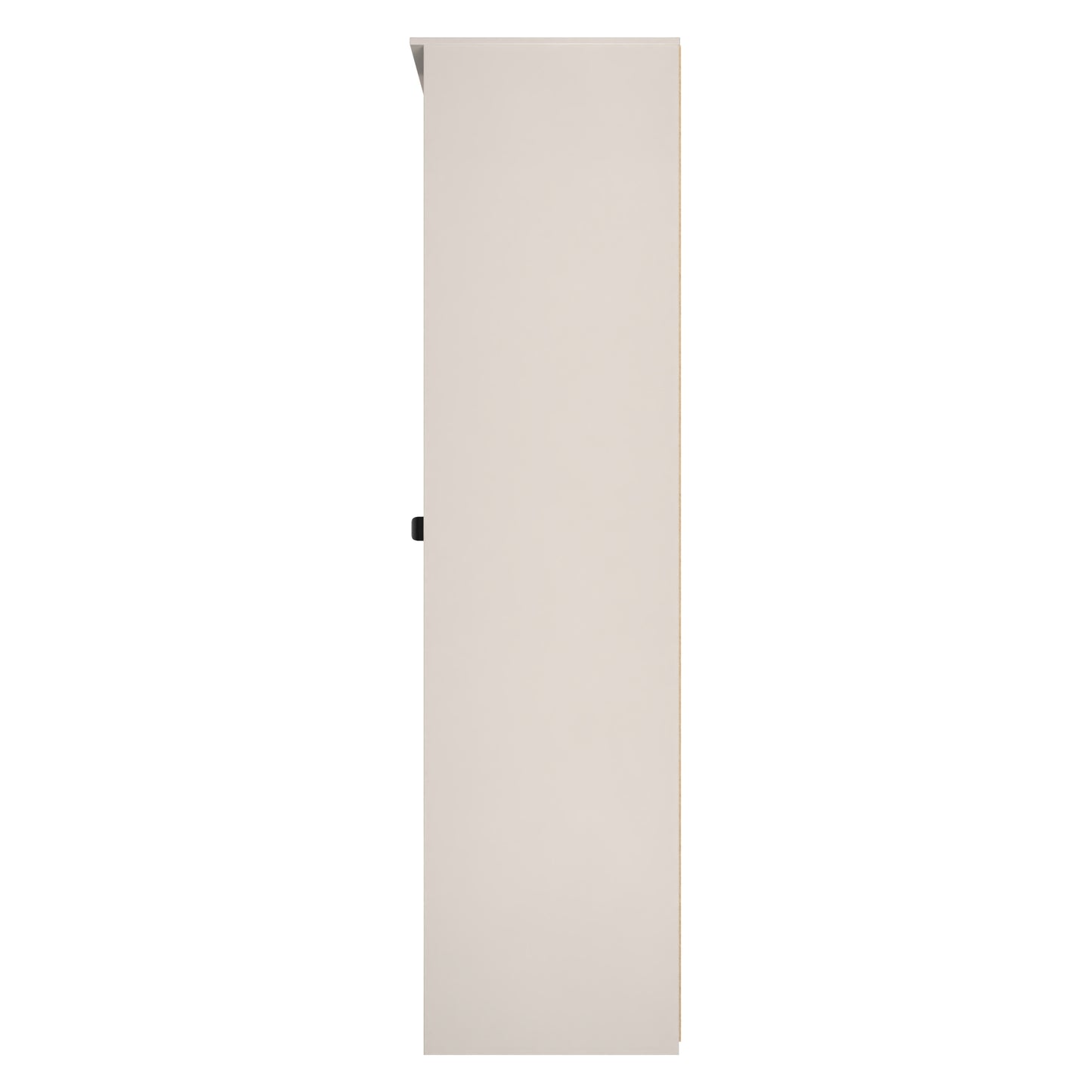 Bora Tall Wardrobe Off-White 2 Doors 6 Shelves 1 Drawer 196cm