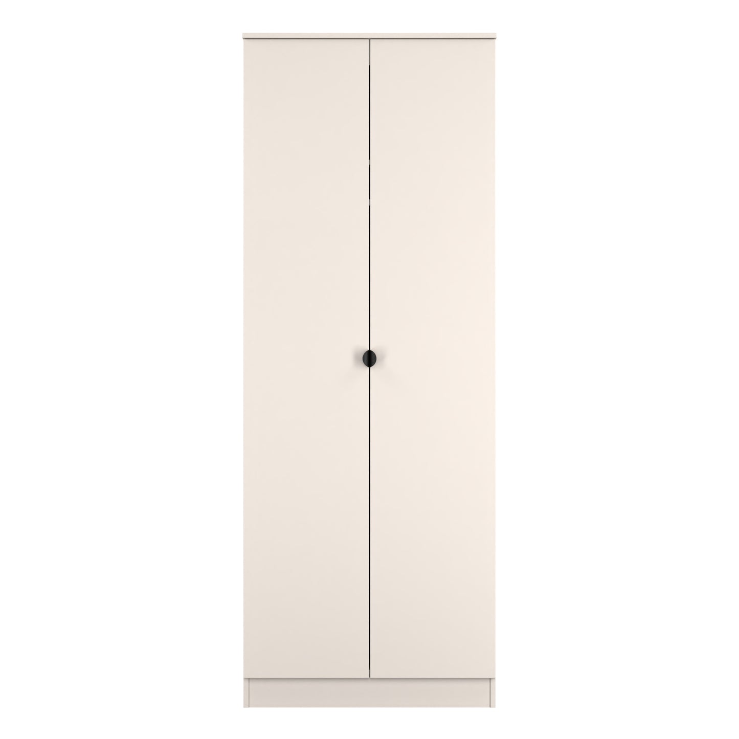Bora Tall Wardrobe Off-White 2 Doors 1 Shelf 196cm