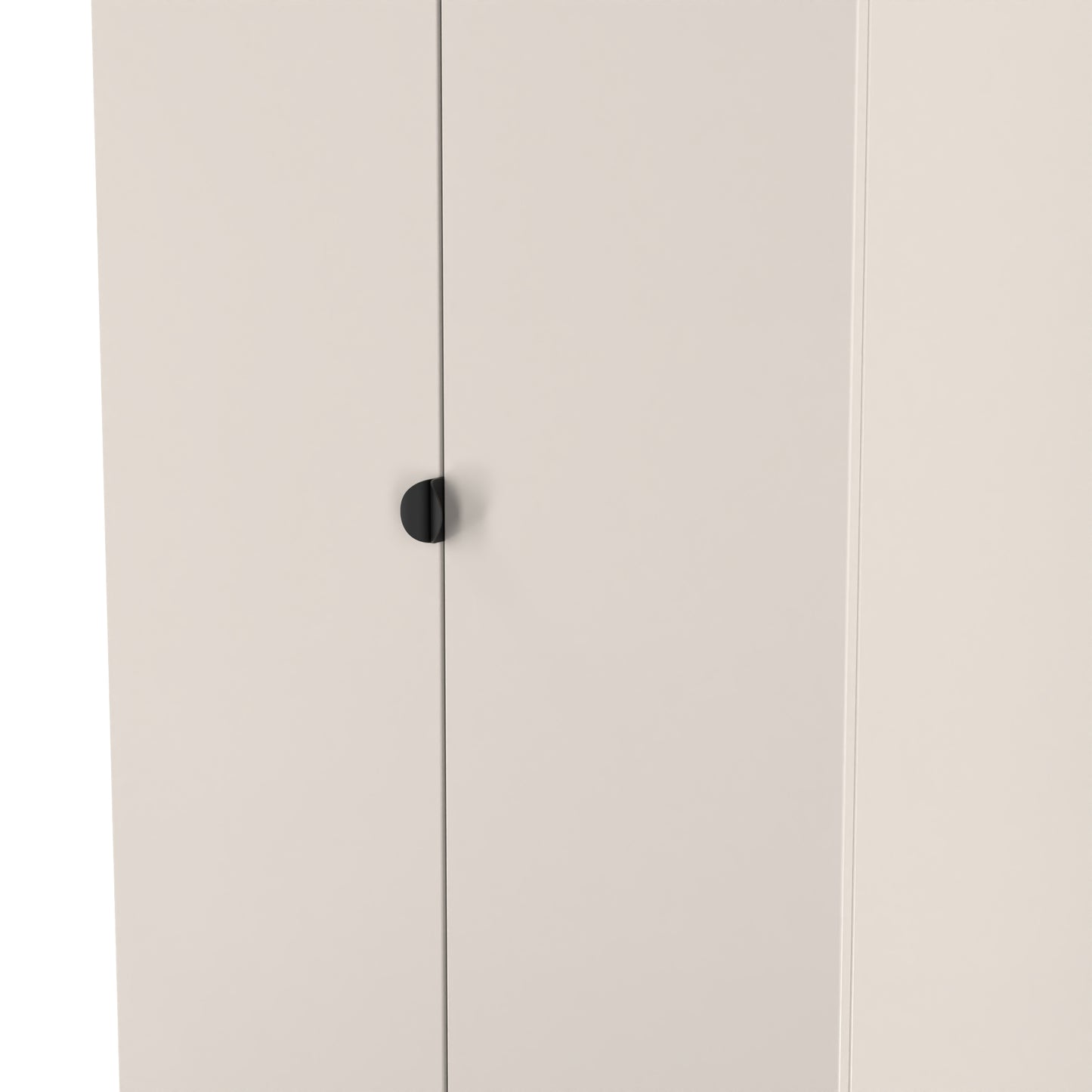 Bora Tall Wardrobe Off-White 2 Doors 1 Shelf 196cm