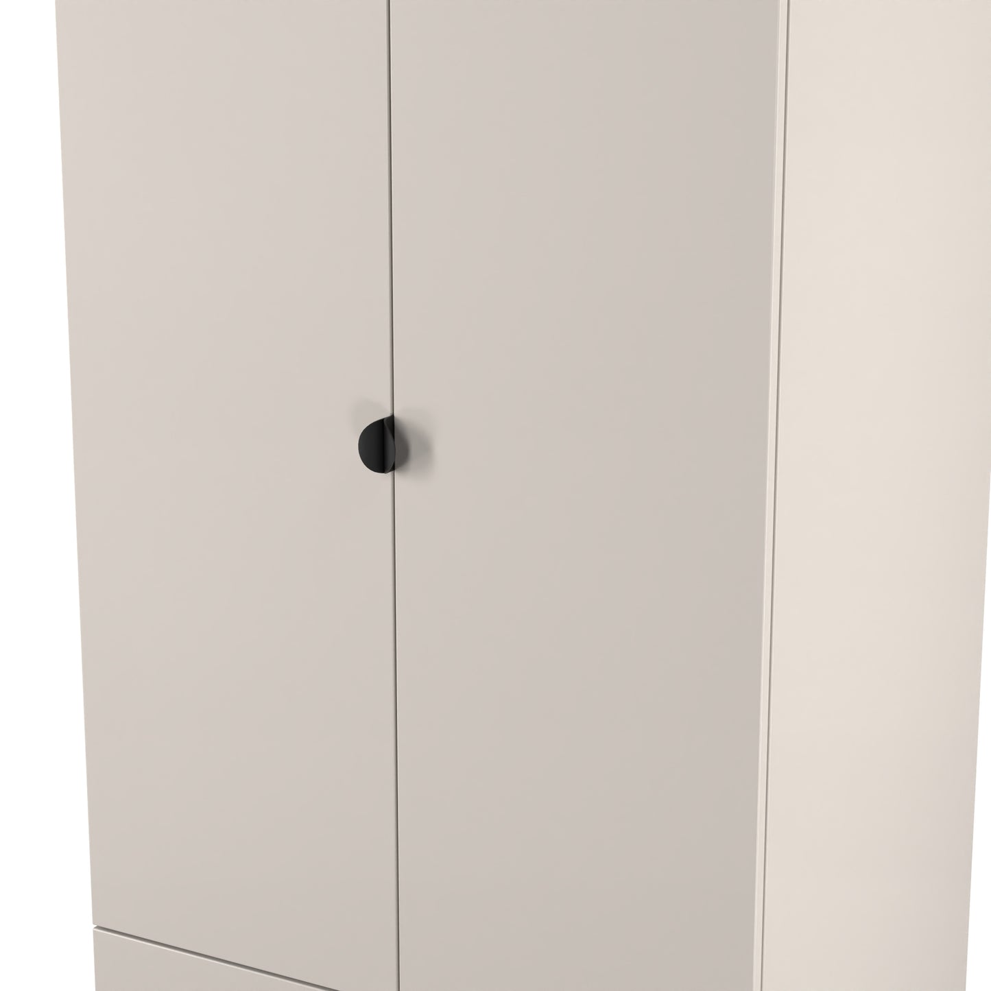 Bora Tall Wardrobe Off-White 2 Doors 2 Drawers 196cm