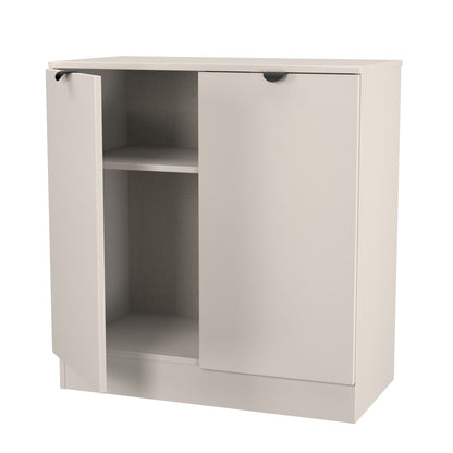 Bora Cabinet Off-White 2 Doors 1 Shelf 79cm