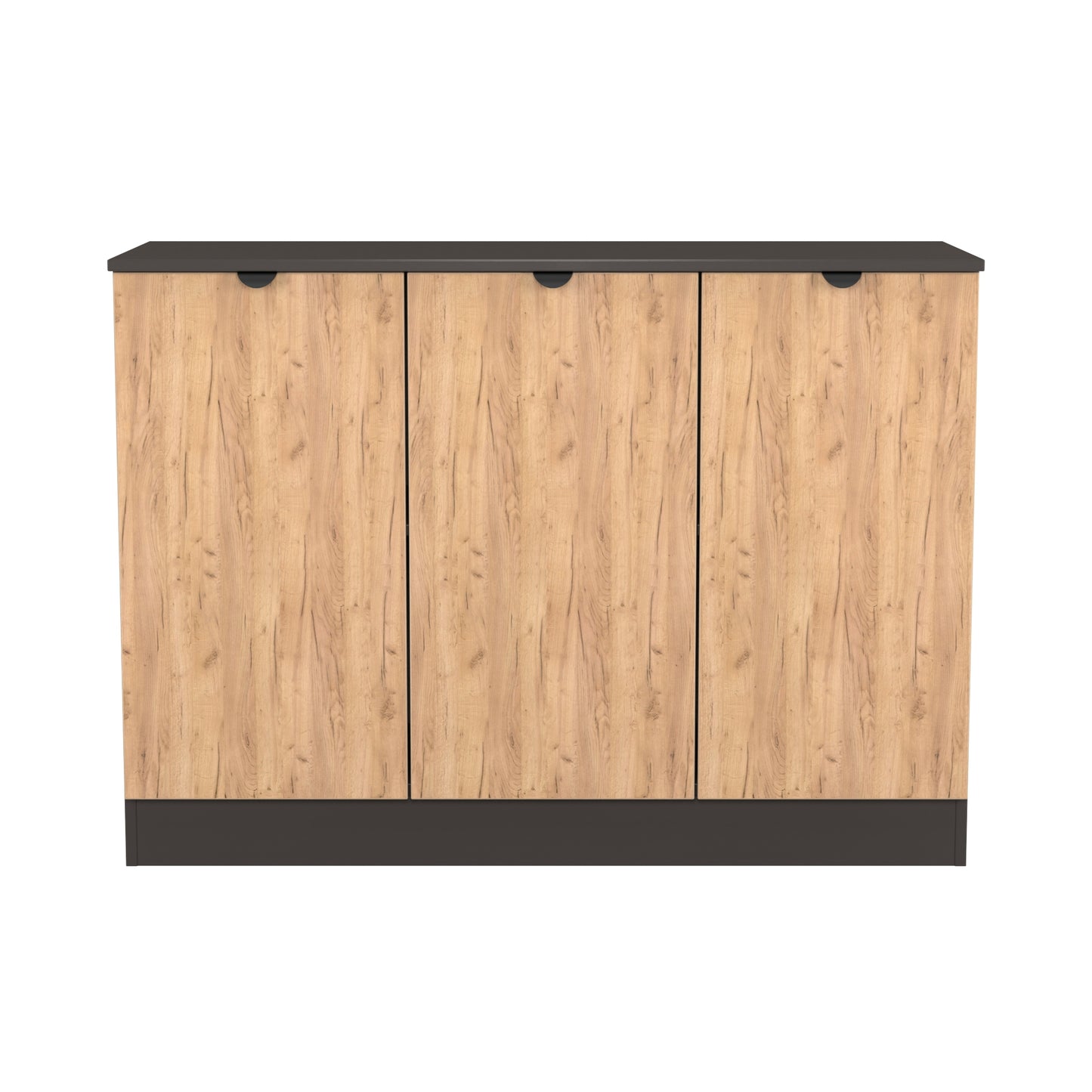 Bora Large Sideboard Gold & Dark Grey 3 Doors 1 Shelf 110cm