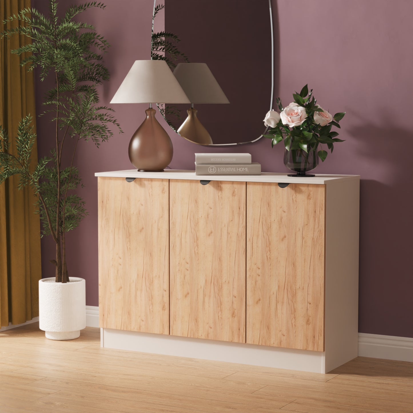 Bora Large Sideboard Not Applicable 3 Doors 1 Shelf 110cm