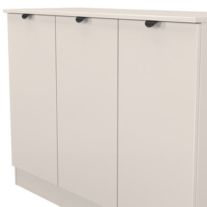 Bora Large Sideboard Off-White 3 Doors 1 Shelf 110cm