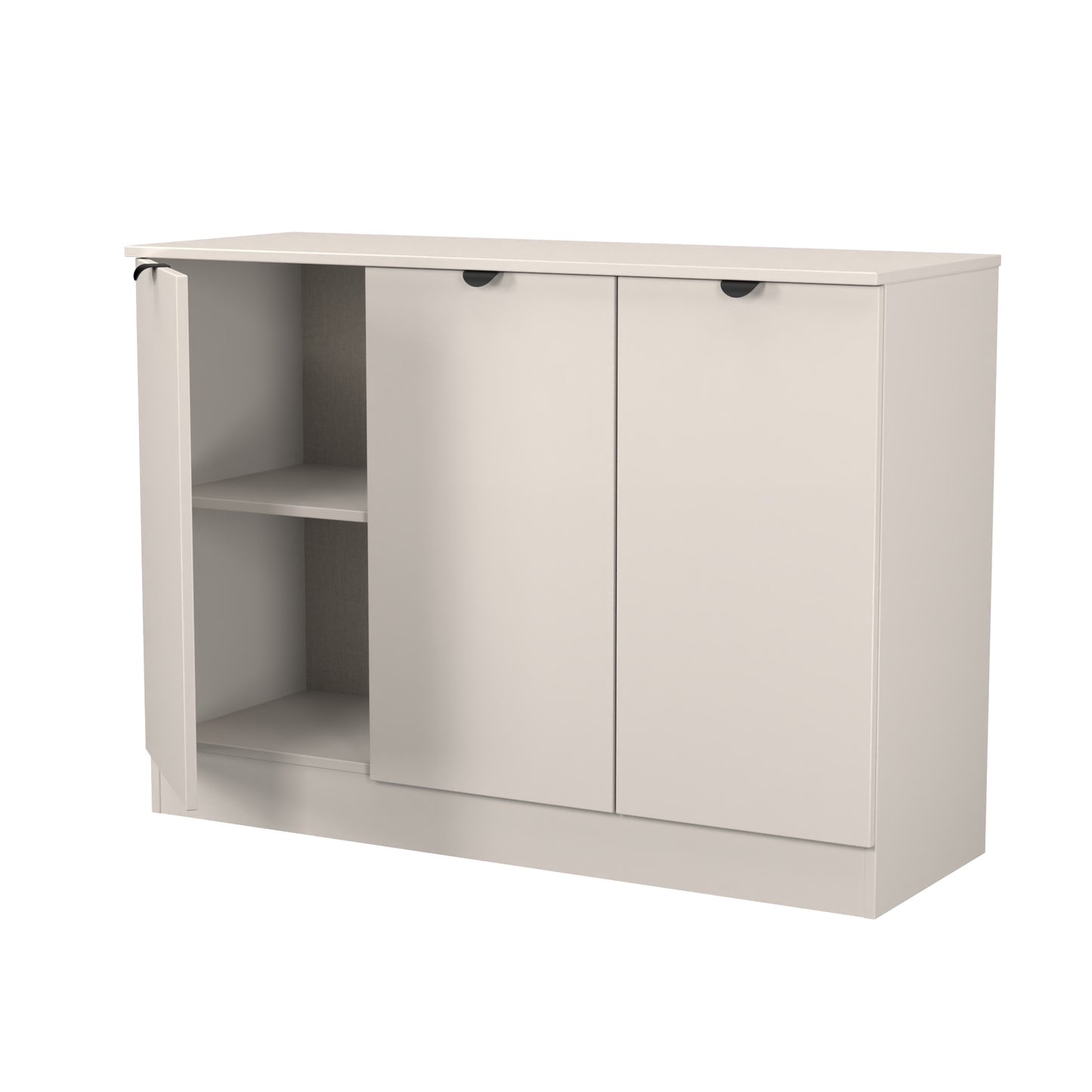 Bora Large Sideboard Off-White 3 Doors 1 Shelf 110cm