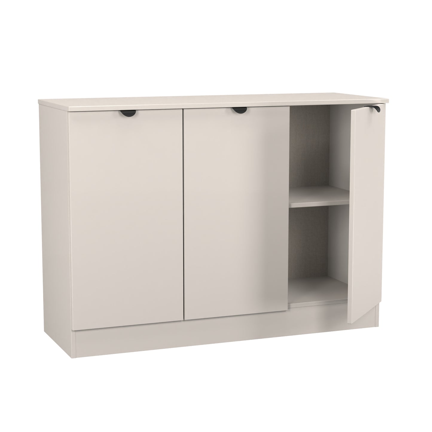 Bora Large Sideboard Off-White 3 Doors 1 Shelf 110cm