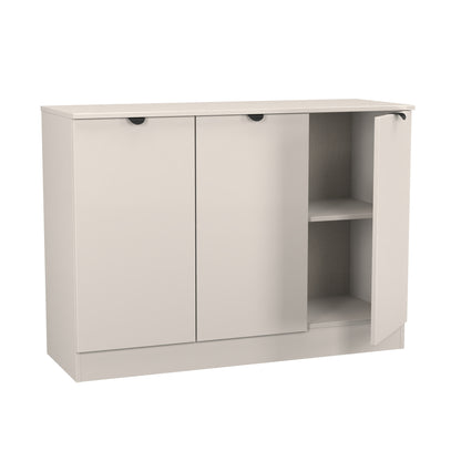 Bora Large Sideboard Off-White 3 Doors 1 Shelf 110cm