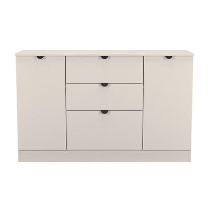 Bora Large Sideboard Off-White 2 Doors 2 Shelves 3 Drawers 126cm