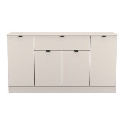 Bora Large Sideboard Off-White 4 Doors 2 Shelves 1 Drawer 144cm