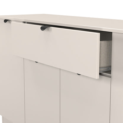 Bora Large Sideboard Off-White 4 Doors 2 Shelves 1 Drawer 144cm