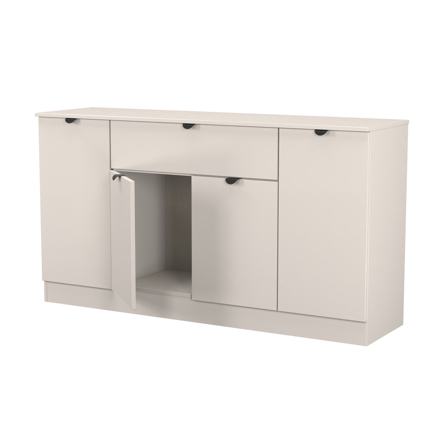 Bora Large Sideboard Off-White 4 Doors 2 Shelves 1 Drawer 144cm
