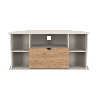Bora Corner Corner TV Unit Not Applicable 4 Shelves 1 Drawer 110cm