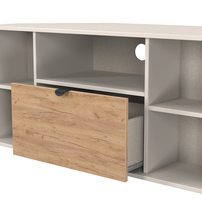 Bora Corner Corner TV Unit Not Applicable 4 Shelves 1 Drawer 110cm