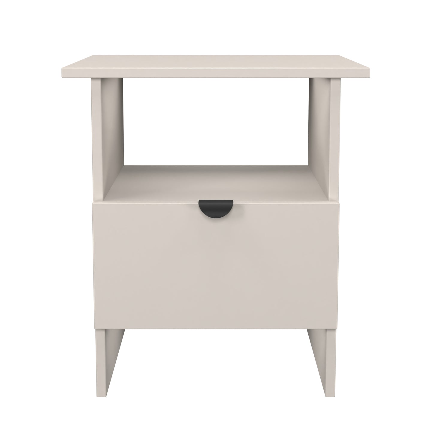 Bora Side Table Off-White 1 Shelf 1 Drawer 50cm