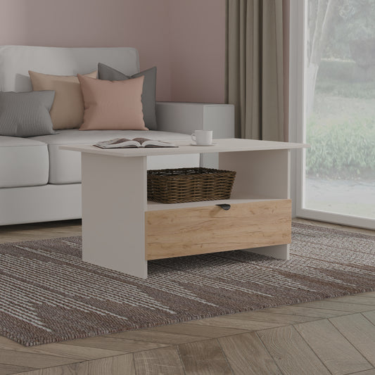 Bora Coffee Table Not Applicable 1 Shelf 1 Drawer 93cm