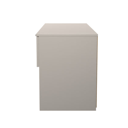 Bora Large Chest of Drawers Off-White 2 Shelves 2 Drawers 110cm
