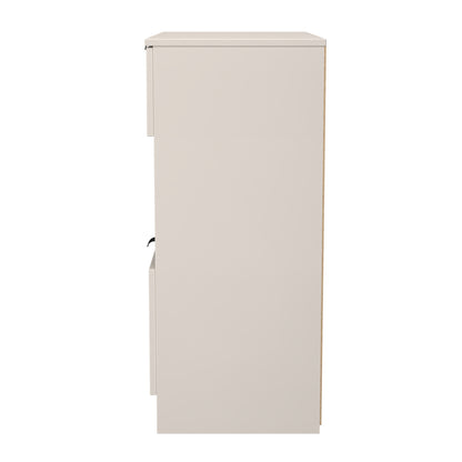 Bora Chest of Drawers Off-White 1 Shelf 2 Drawers 89cm