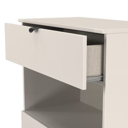 Bora Chest of Drawers Off-White 1 Shelf 2 Drawers 89cm