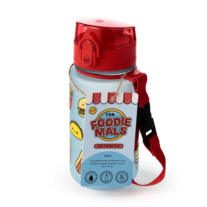 Foodiemals Pop Top Kids Bottle Shatterproof - 350ml