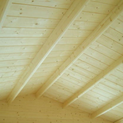 Shire Bucknells 9' 9" x 13' 8" Apex Log Cabin - Premium 44mm Cladding Tongue & Groove
