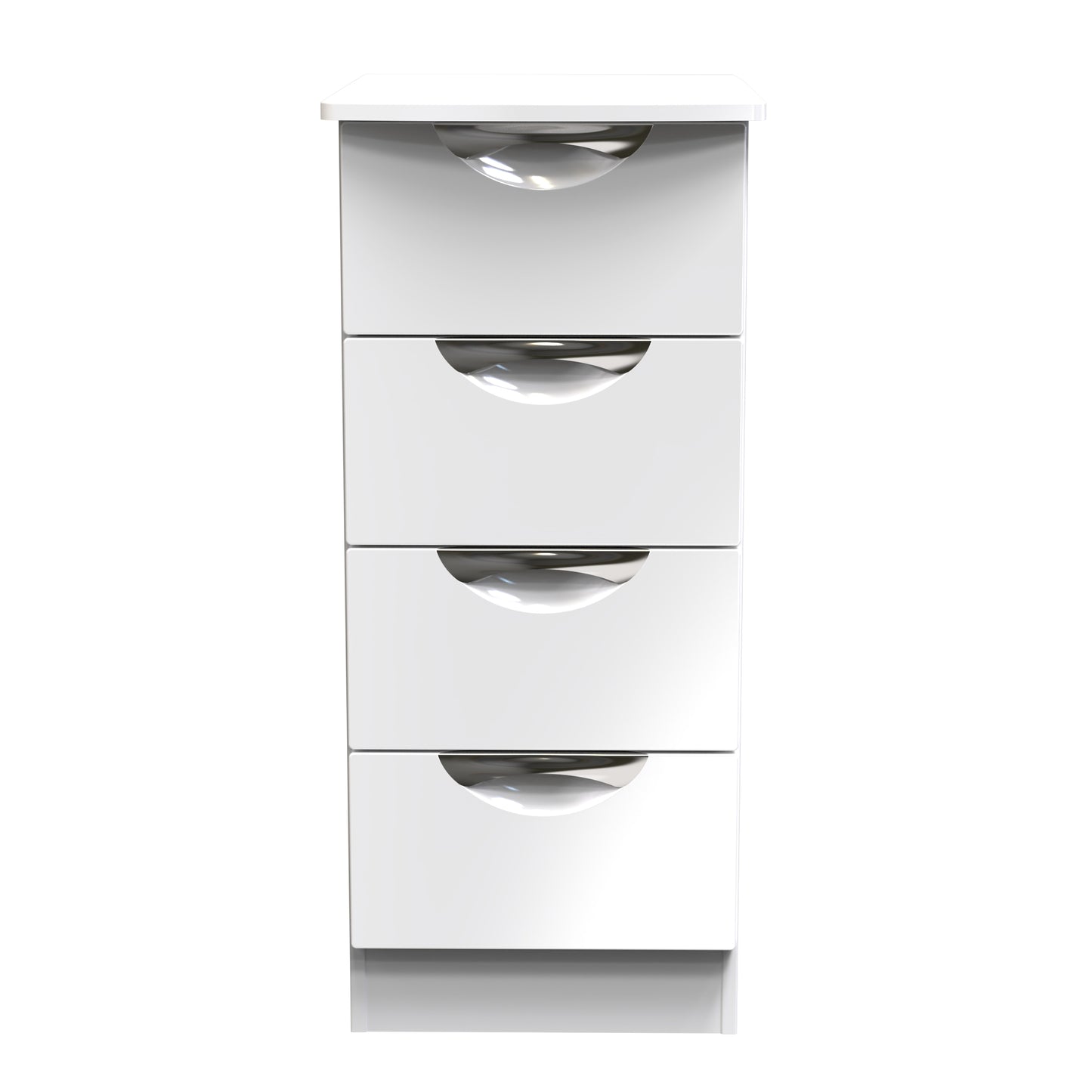 Camden Tallboy White 4 Drawers 89cm