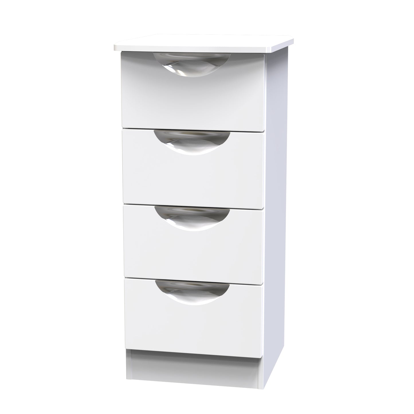 Camden Tallboy White 4 Drawers 89cm