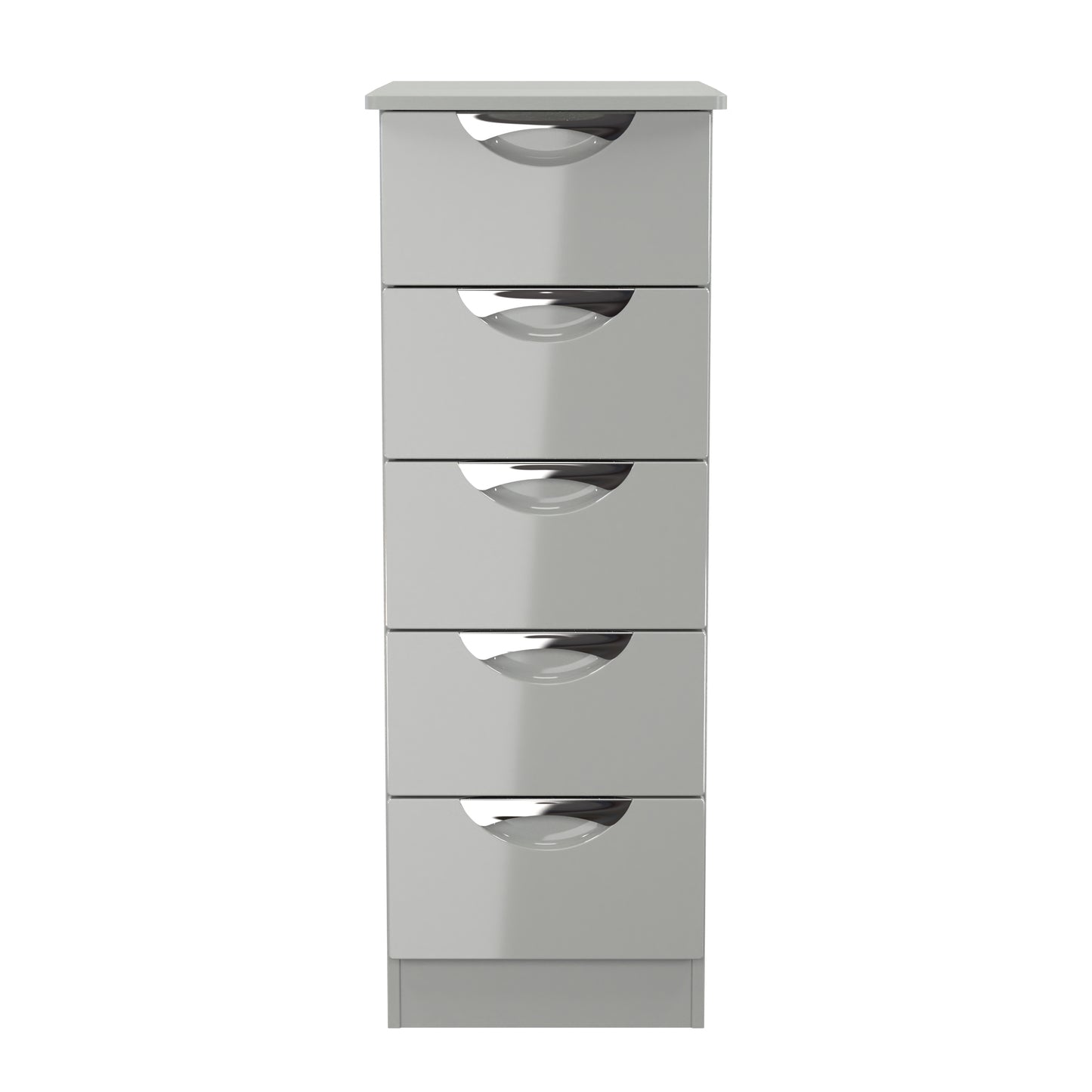 Camden Tall Tallboy Grey 5 Drawers 108cm