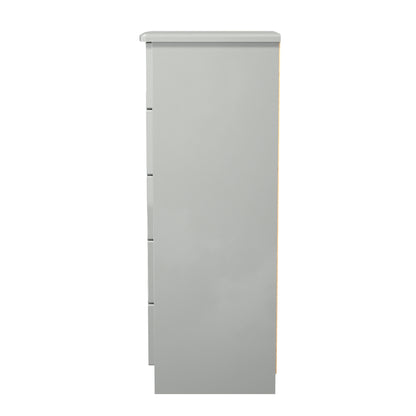 Camden Tall Tallboy Grey 5 Drawers 108cm