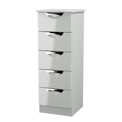 Camden Tall Tallboy Grey 5 Drawers 108cm