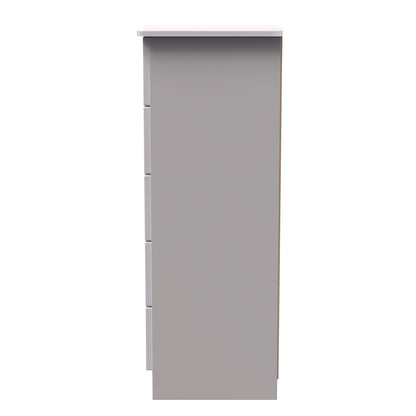 Camden Tall Tallboy Off-White 5 Drawers 108cm